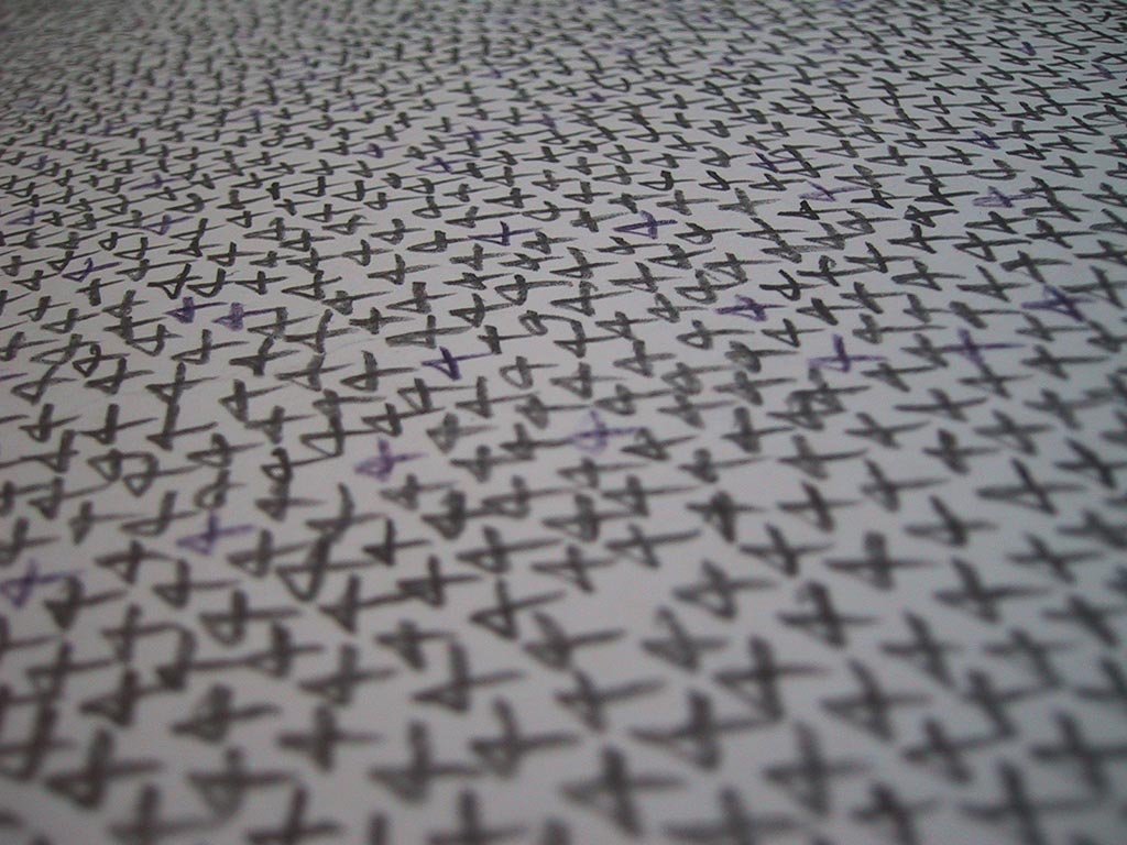 Mandala abstrait crayon sur papier